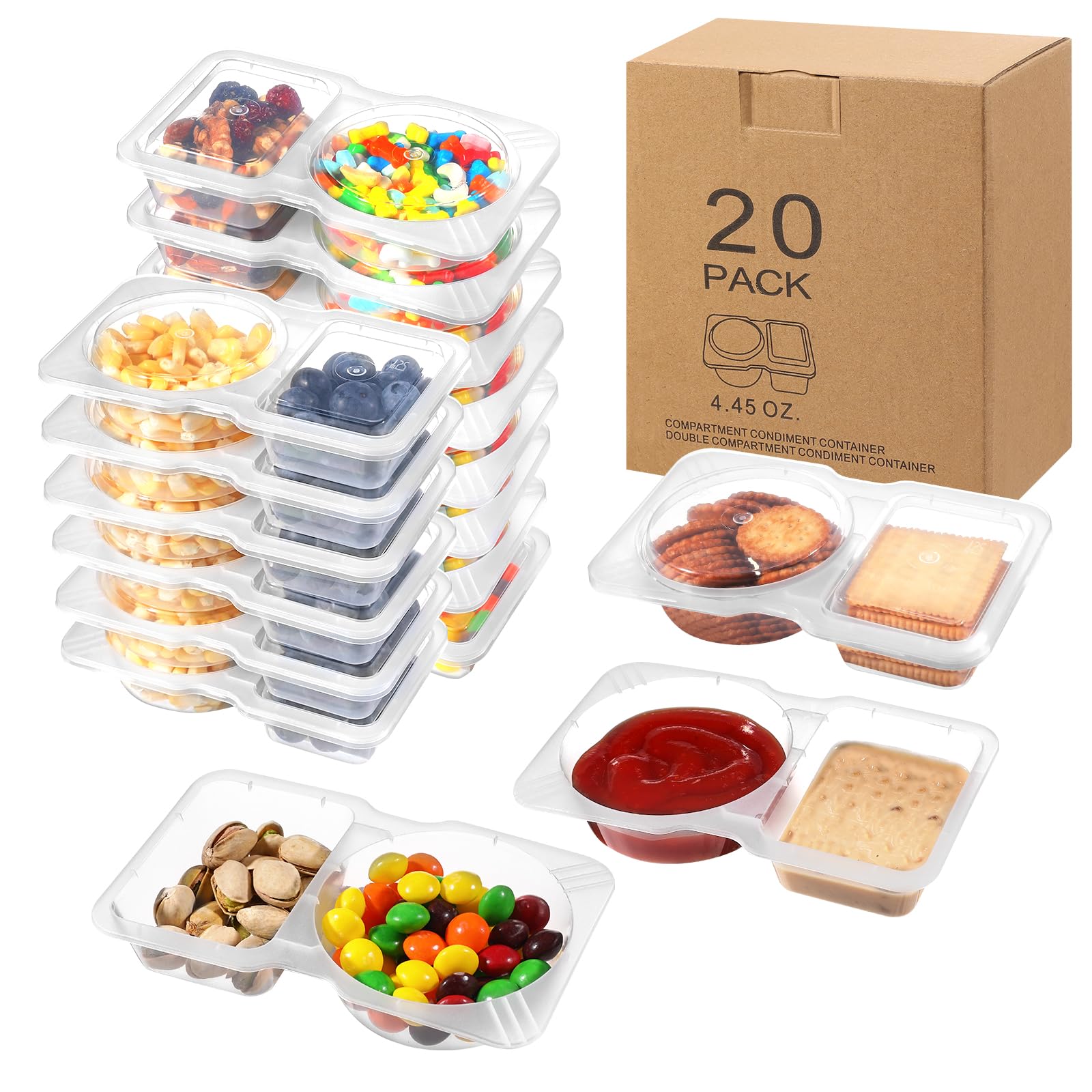 UPUNAIS dishwasher-safe snack container for quick cleanups.