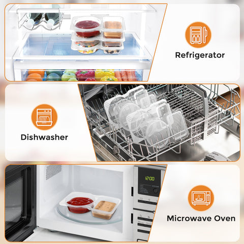 UPUNAIS fridge-friendly portion-control container for leftovers and smart meal prep.