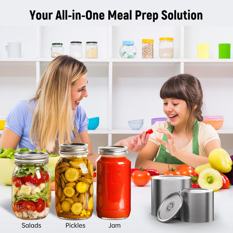 UR ADVANCE convenient 50-pack for bulk canning and pantry prep