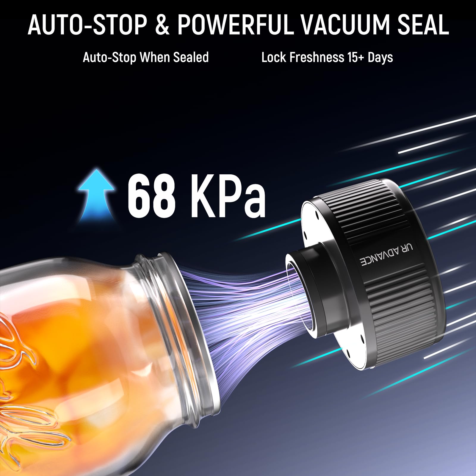 UR ADVANCE cordless portable sealer ready for travel and on-the-go use.