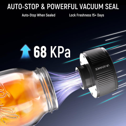UR ADVANCE cordless portable sealer ready for travel and on-the-go use.