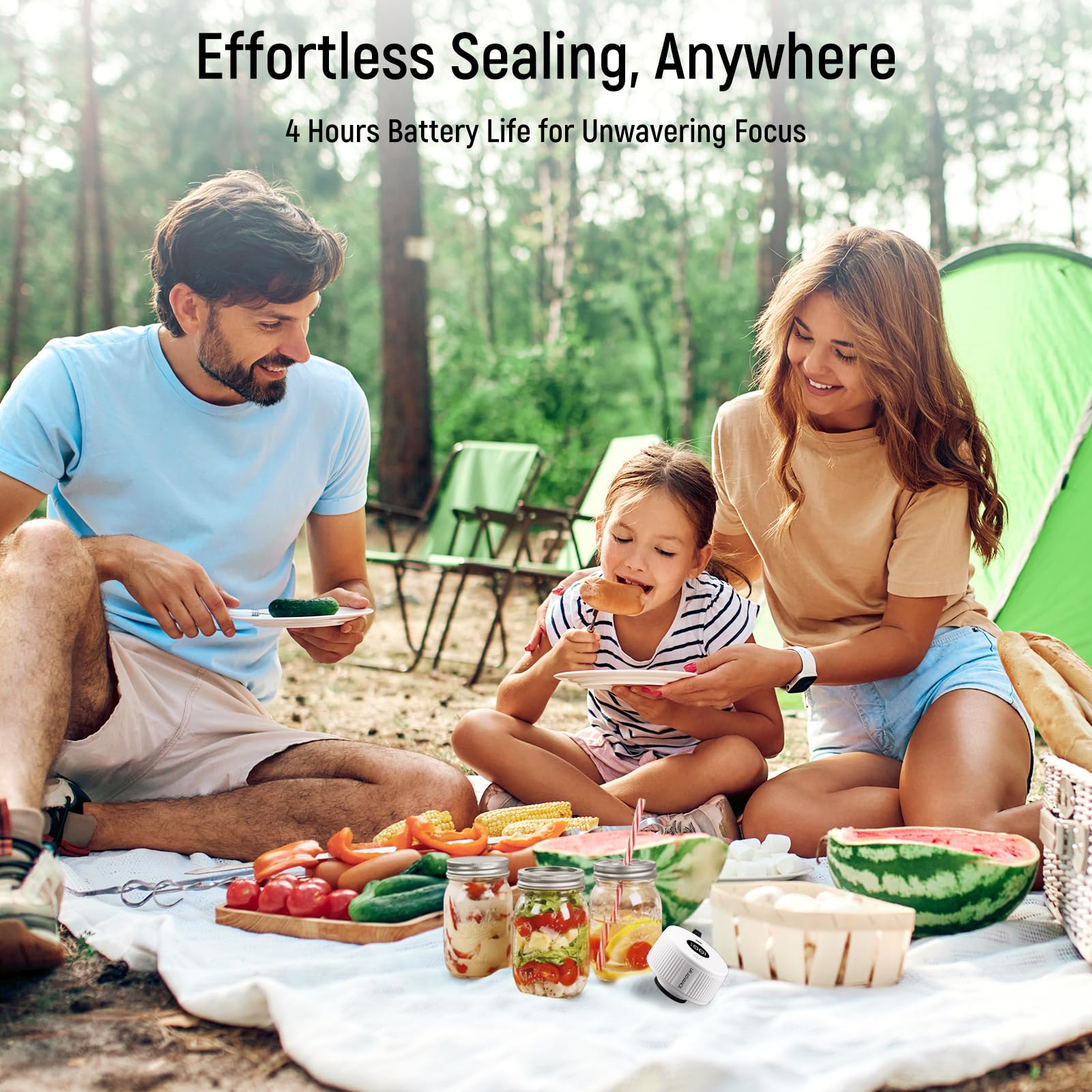 UR ADVANCE kit includes lids, bags, and tools for sealing.