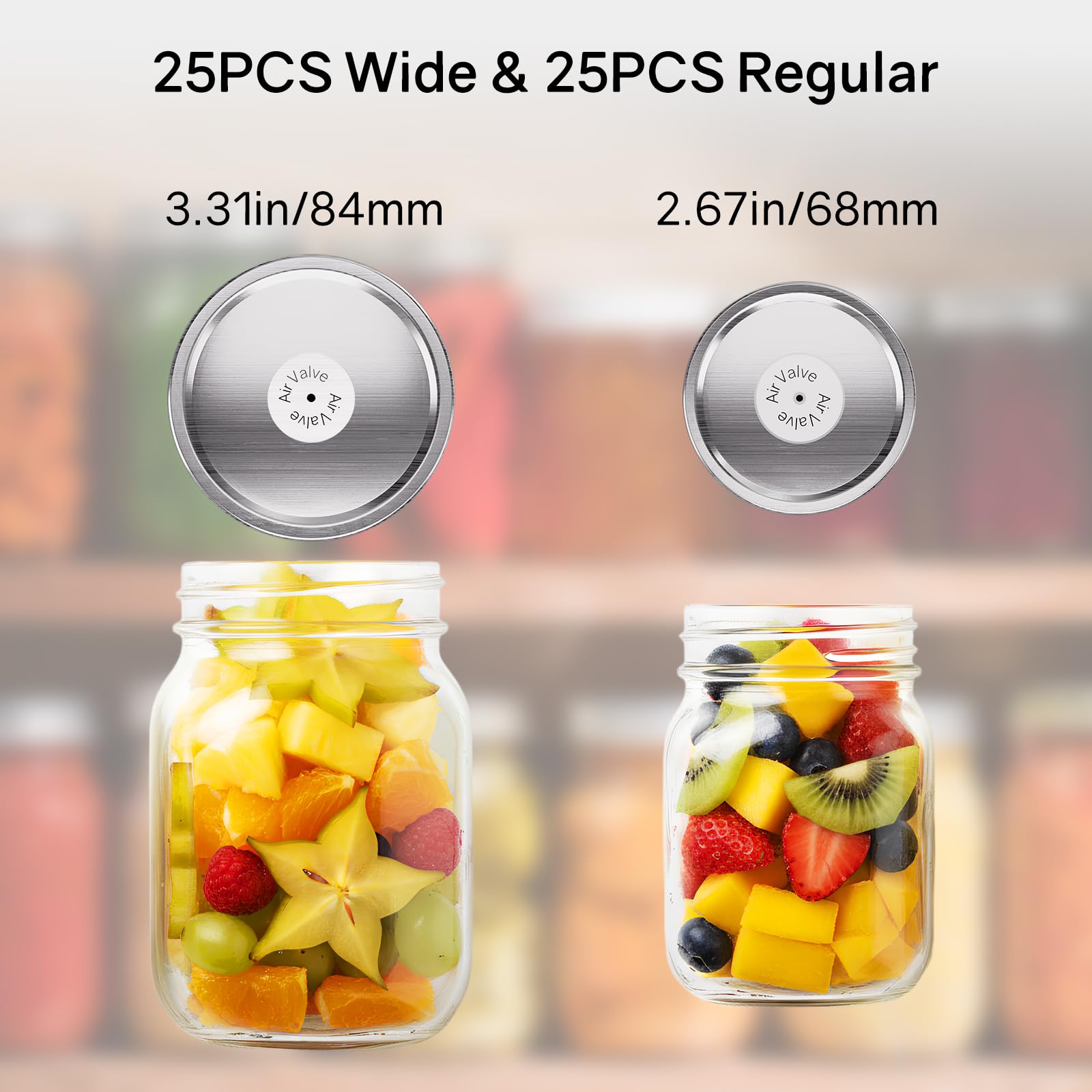 UR ADVANCE lids beside electric sealer for quick airtight storage.