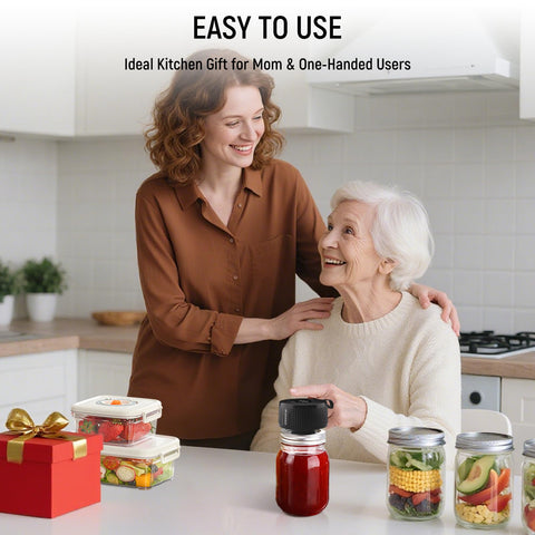 UR ADVANCE one-handed operation ease for fast, convenient sealing.