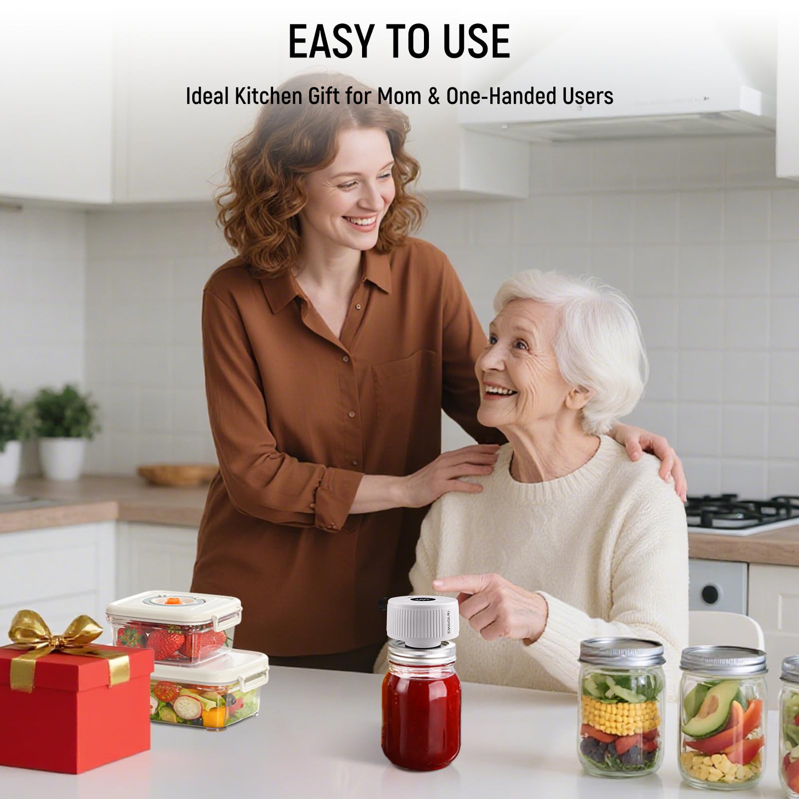 UR ADVANCE vacuum bags demonstrate air removal for freshness.