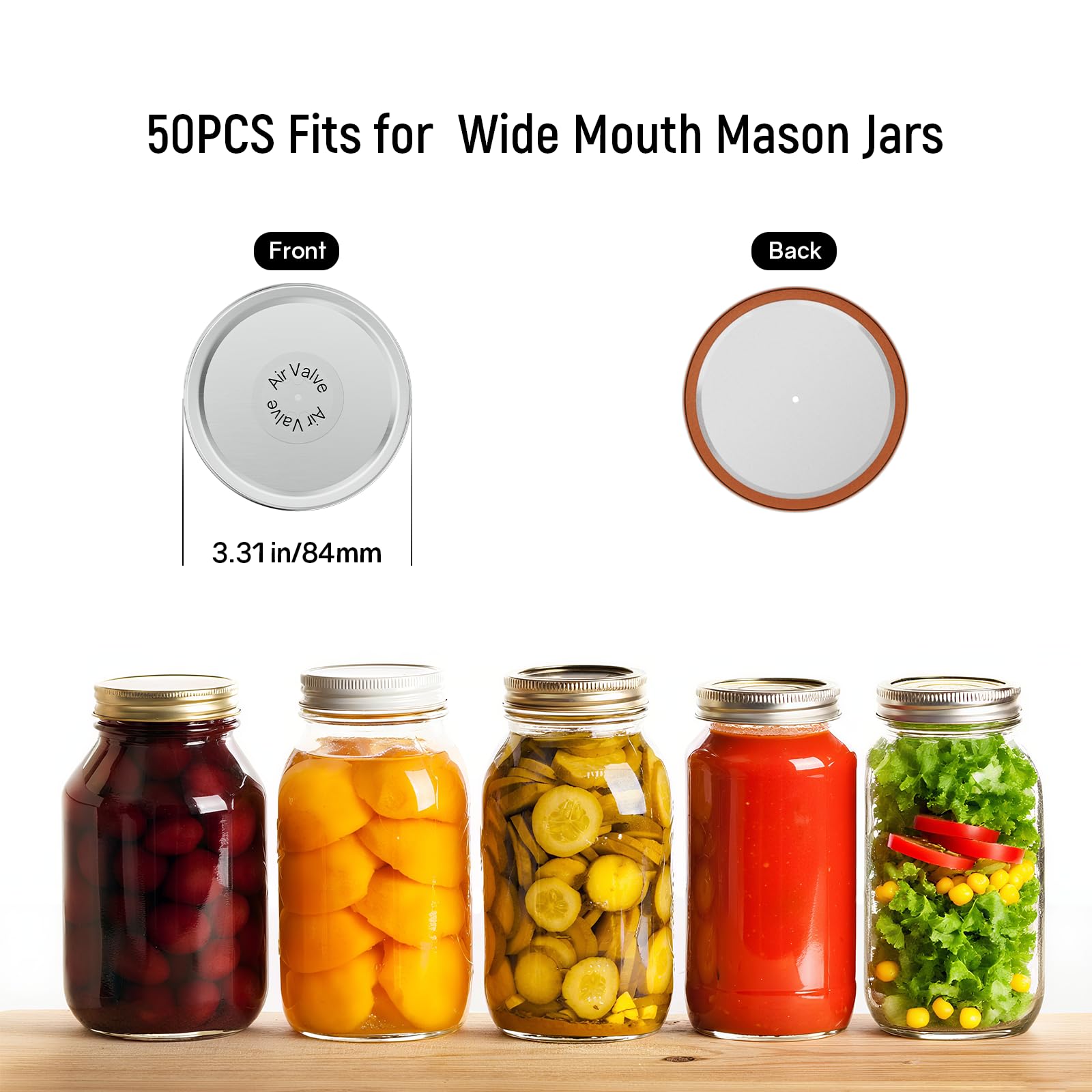 UR ADVANCE vacuum-seal lids ideal for jams and sauces