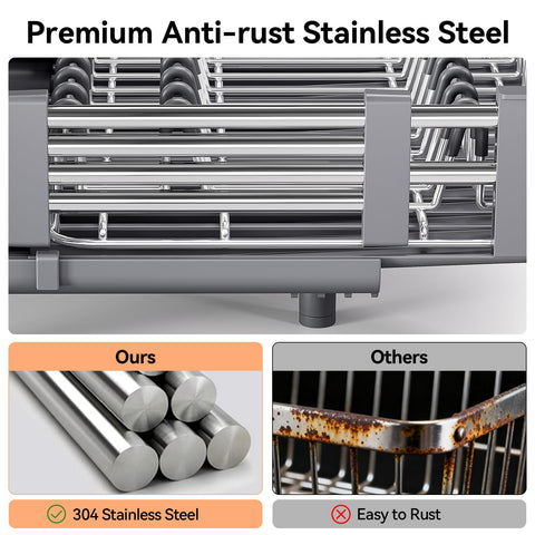 Urackify includes knife and utensil holder for organized drying.