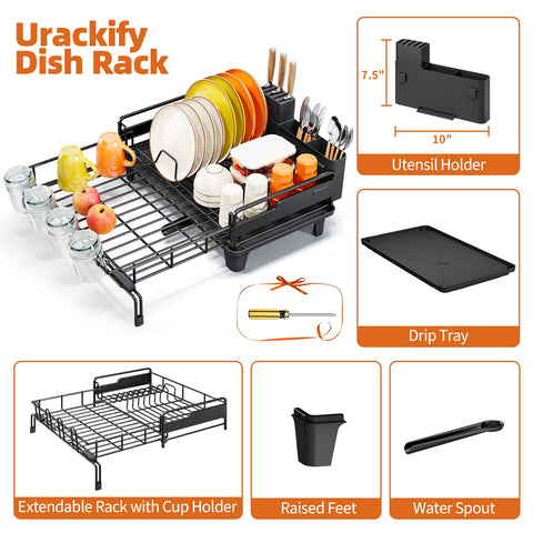 Urackify non-slip feet prevent sliding on slick countertops.