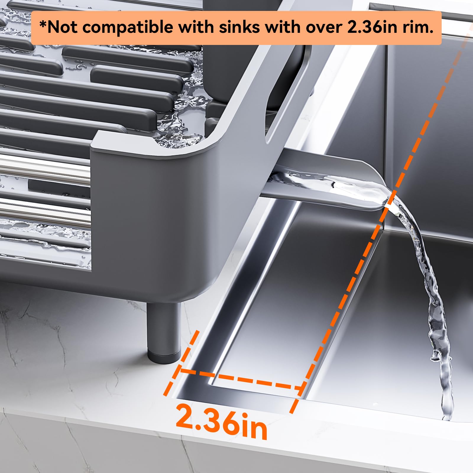 Urackify rustproof frame with sturdy bars for long-lasting use.
