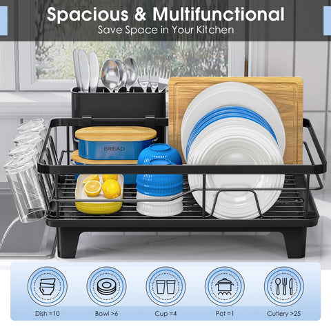Urackify drainboard long spout channels water away for a dry countertop.
