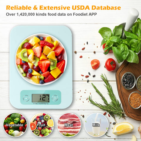 URAMAZ scale precision 0.1 oz 1 g for accurate portions.