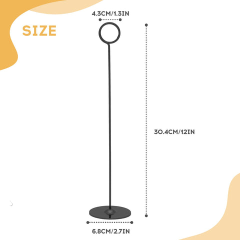 Urban Deco 16PK table number holders, 12-inch height keep cards elevated