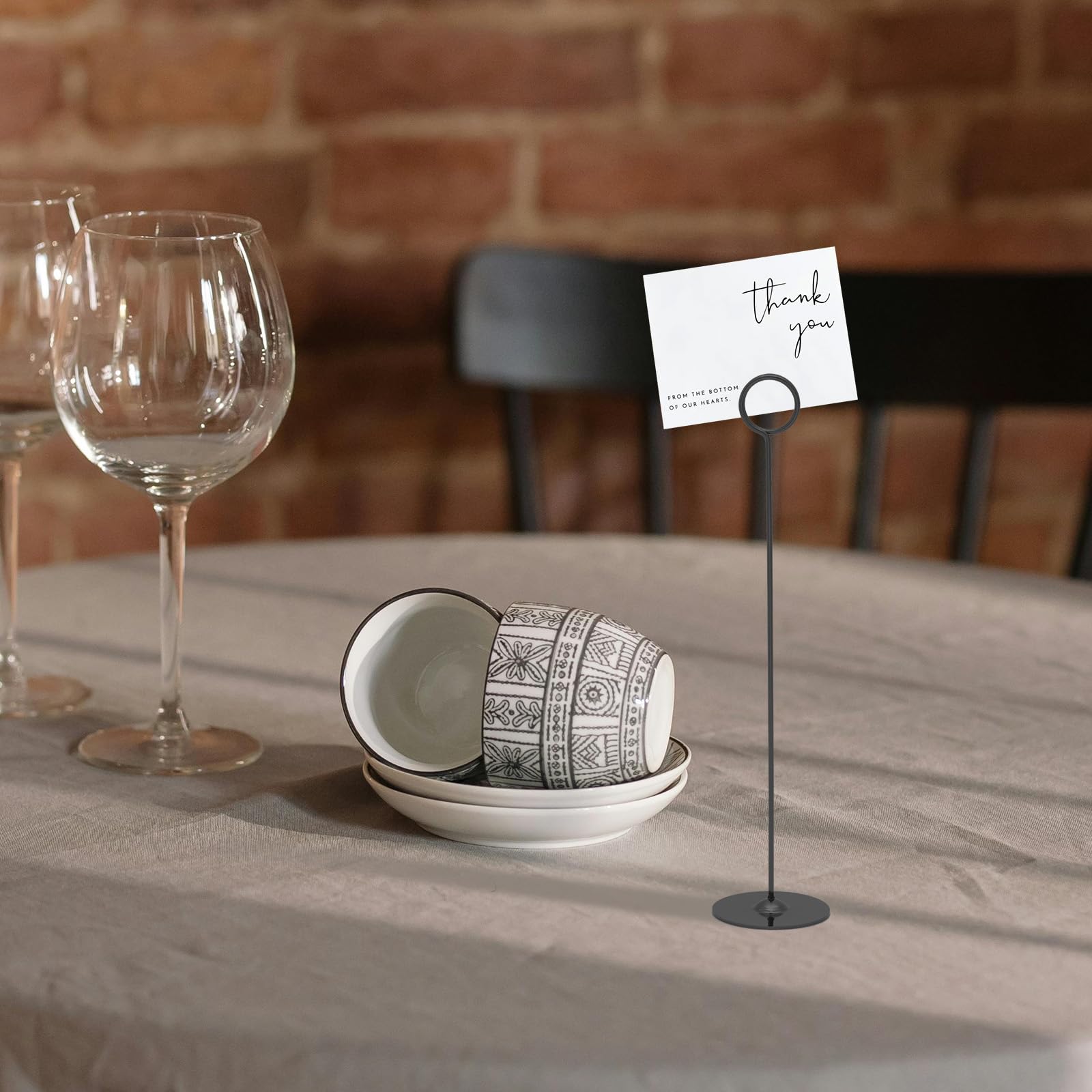 Urban Deco black color option blends with modern event themes