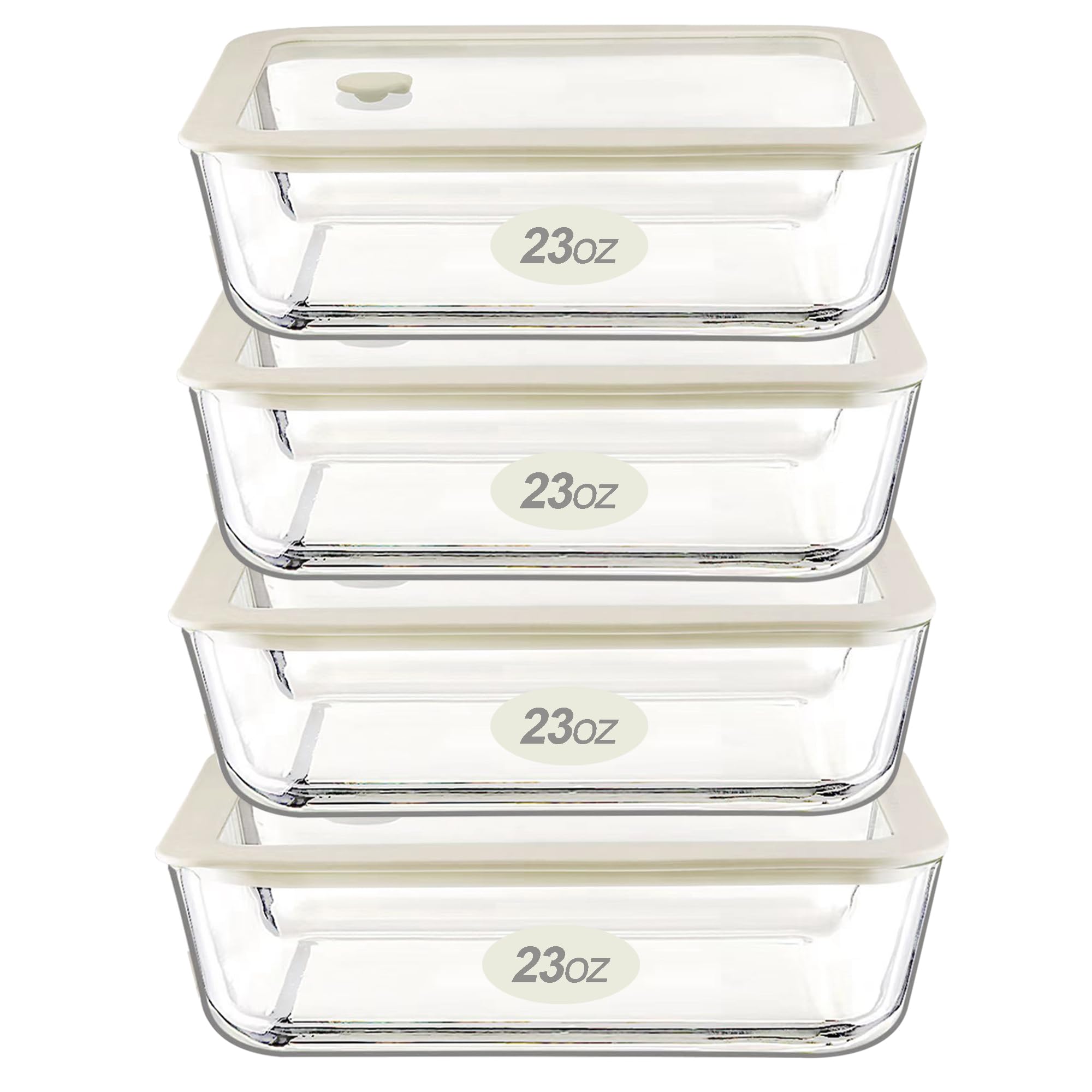 Urban Green rectangle 23oz container ready for everyday meal prep and portion control.