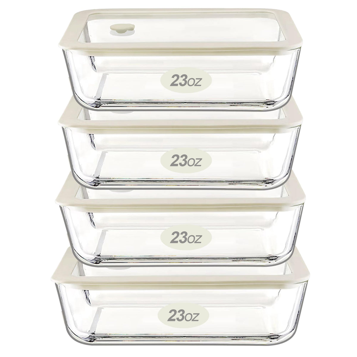 Urban Green rectangle 23oz container ready for everyday meal prep and portion control.