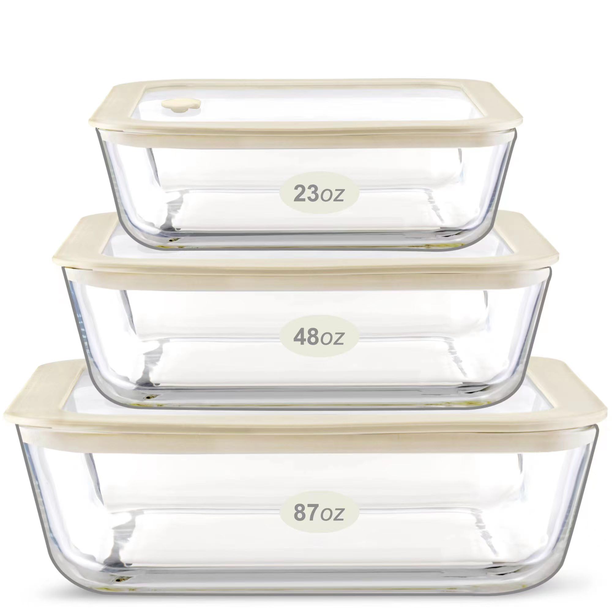 Urban Green rectangle 87oz container with silicone lid for bulk meals and fridge freshness