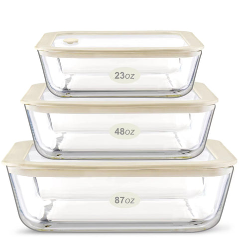 Urban Green rectangle 87oz container with silicone lid for bulk meals and fridge freshness