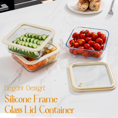 Urban Green round 15oz container with silicone lid for single-serve meals.