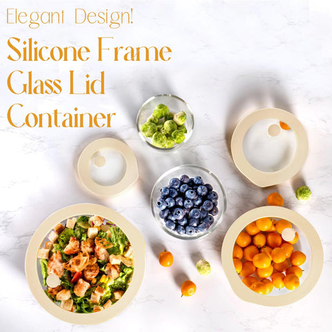 Urban Green silicone-framed glass lid closeup highlighting plastic-free design