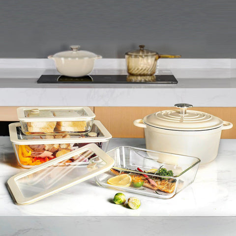 Urban Green square 39oz container with silicone frame ideal for leftovers and organized fridge storage
