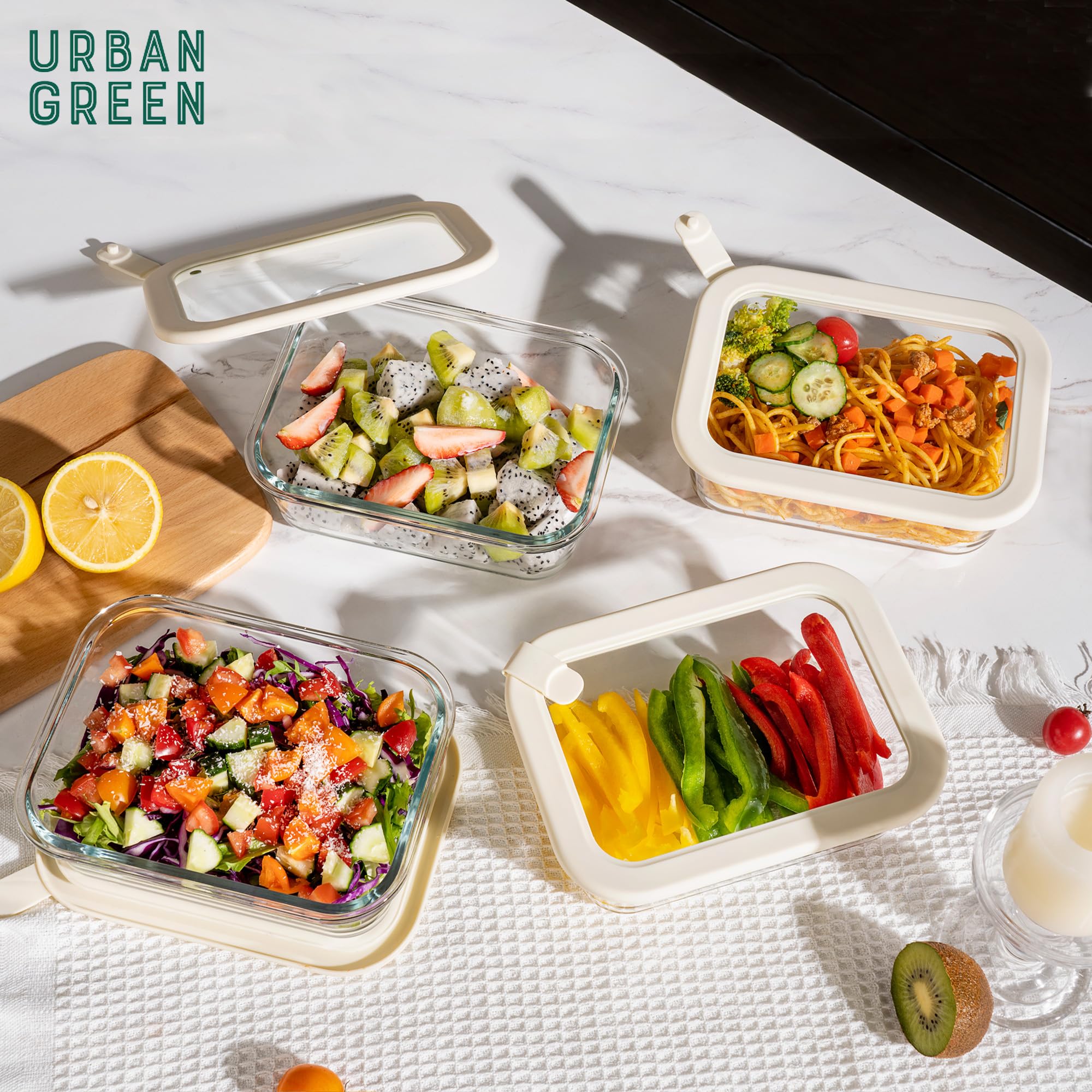 Urban Green transparent walls offer quick visibility of stored foods