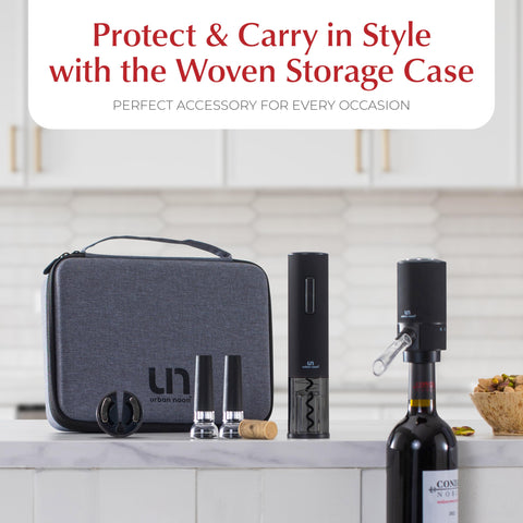 Urban Noon compact travel case stores all pieces neatly.