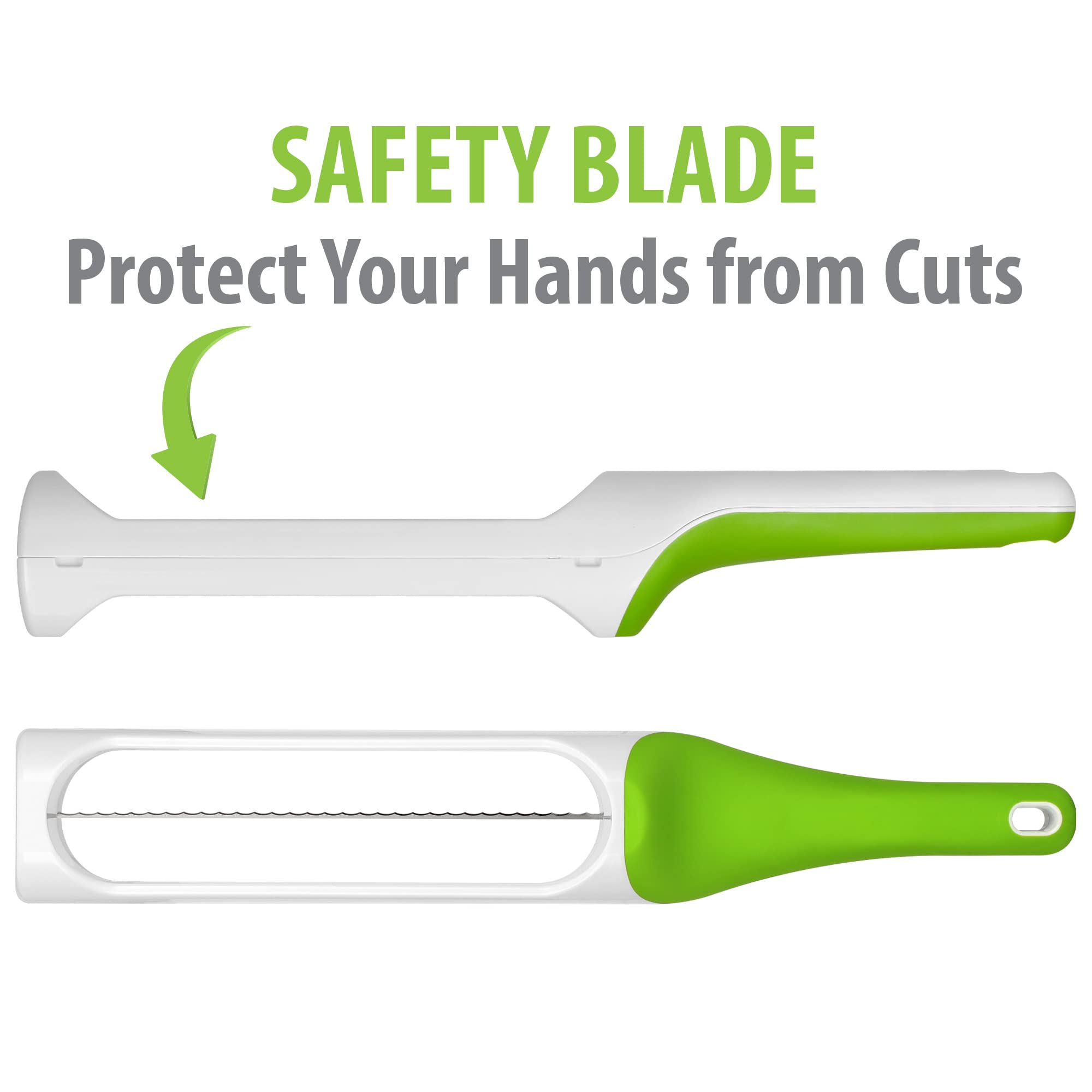 Close-up of Urban Trend Hometown Bagel Knife blade highlighting stainless steel edge for clean cuts