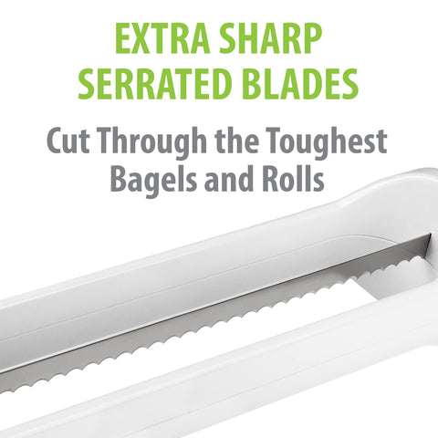 Ergonomic-handle view of Urban Trend Hometown Bagel Knife for a comfortable grip