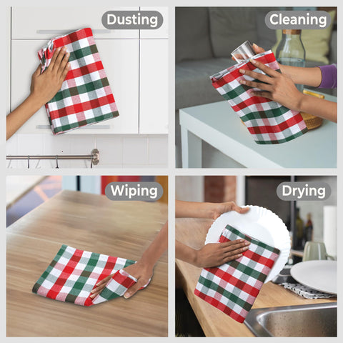 Urban Villa absorbent kitchen linen designed for easy drying of dishes.