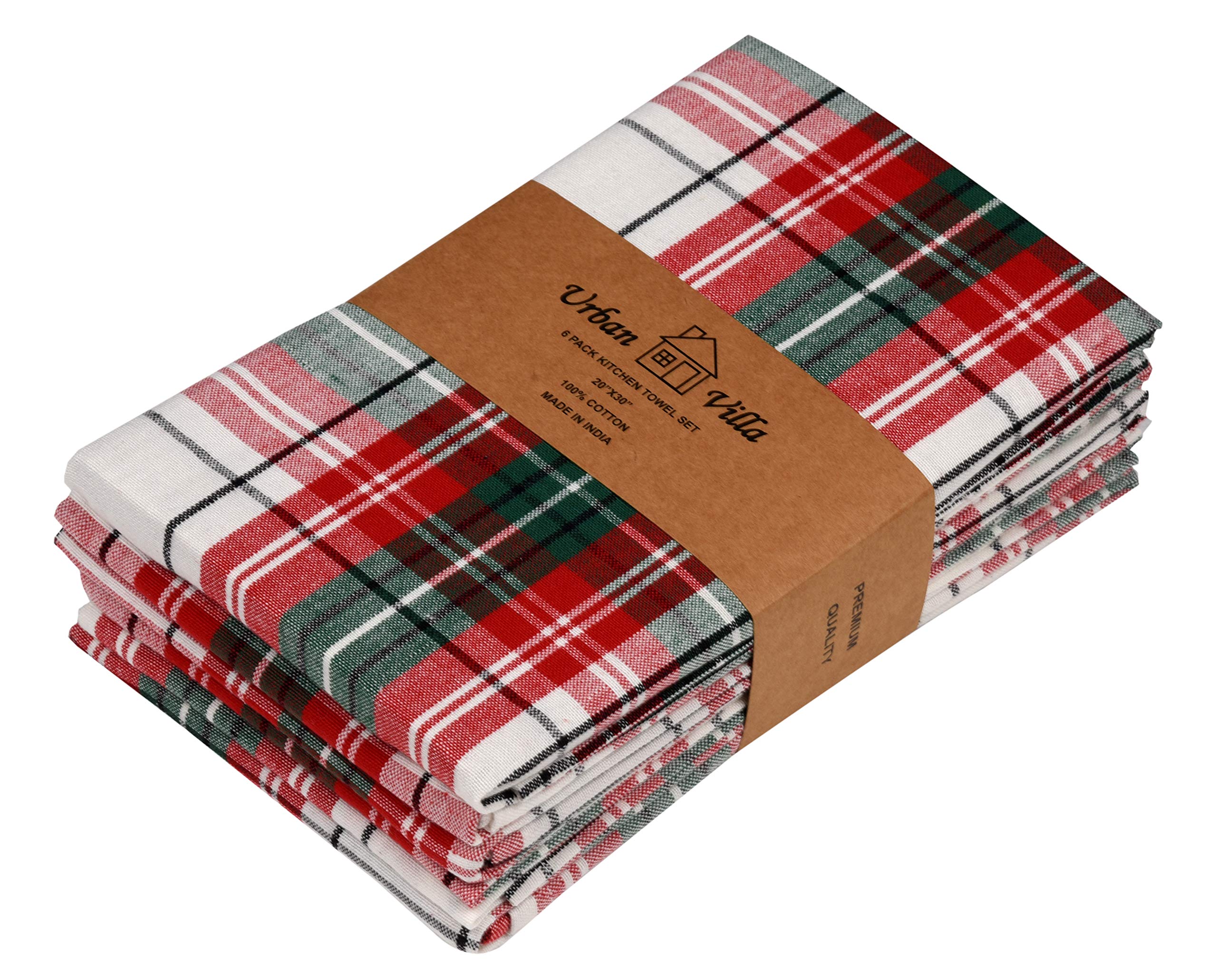 Urban Villa Christmas Kitchen Towels bulk-pack option for gifting and family use