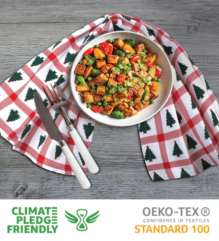 Urban Villa towel with tree motif highlights quick-dry kitchen use