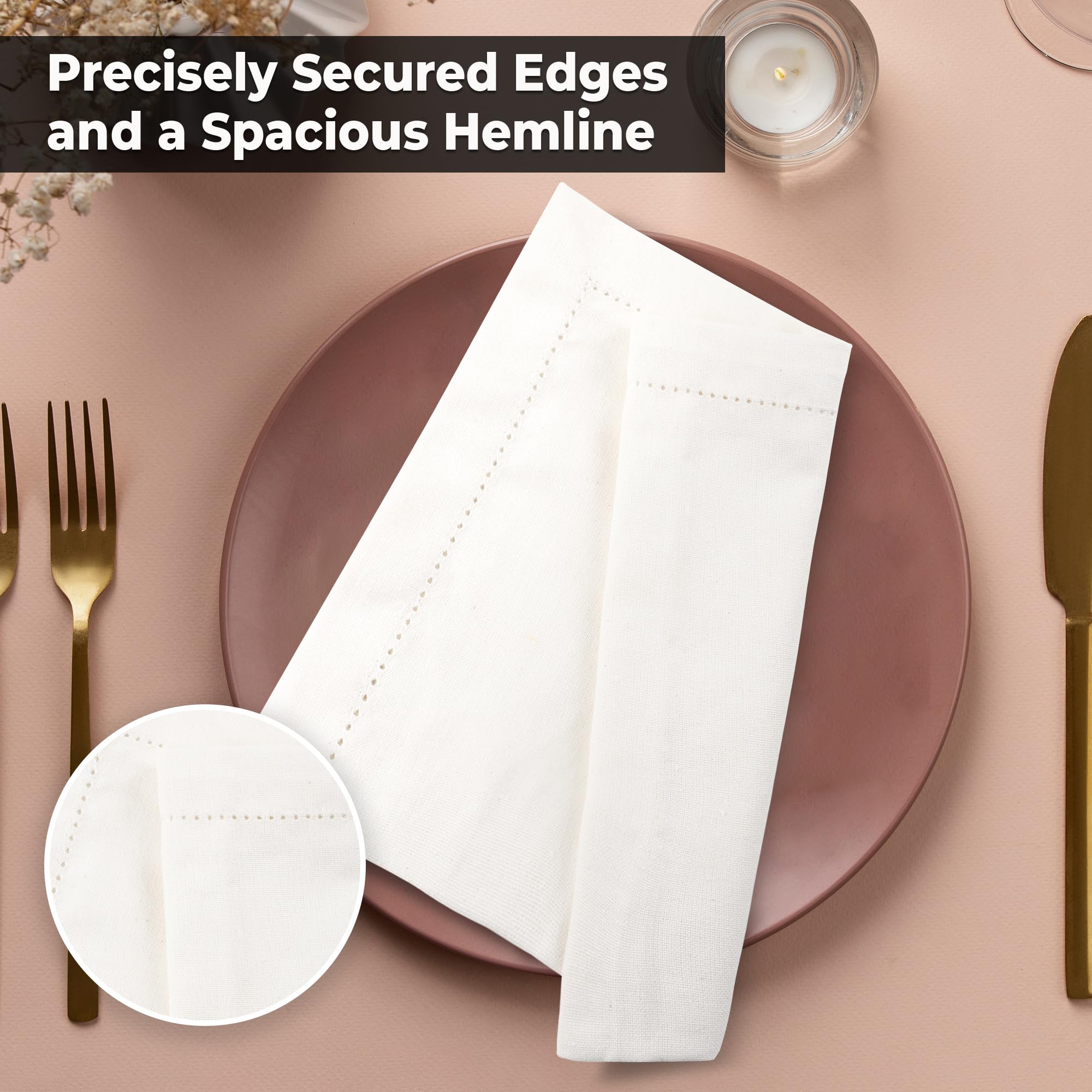 Urban Villa cotton napkins offer durability for daily use.