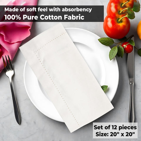 Urban Villa 12-pack napkins ready for busy restaurant service.
