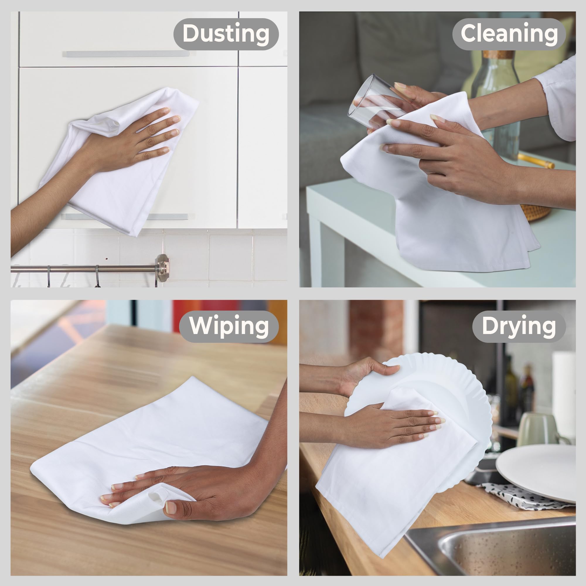 Urban Villa absorbent cotton weave towels for daily kitchen use.