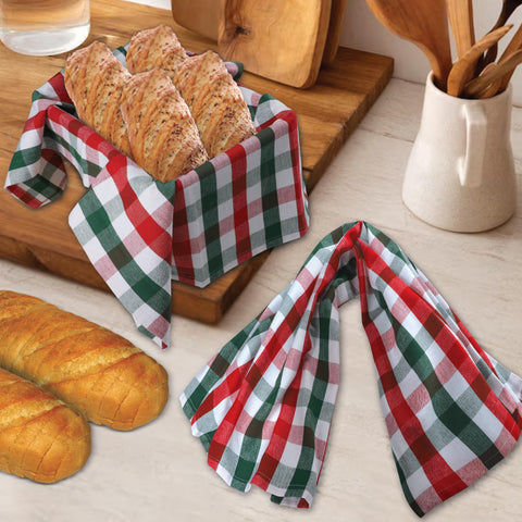 Urban Villa kitchen towels ideal for drying glasses and wiping counters.