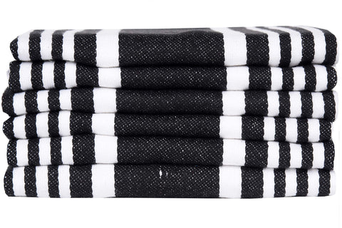 Urban Villa hanging loop design towels ready for easy drying and storage.