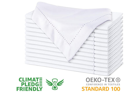 Urban Villa machine-washable napkins stay durable after washing.