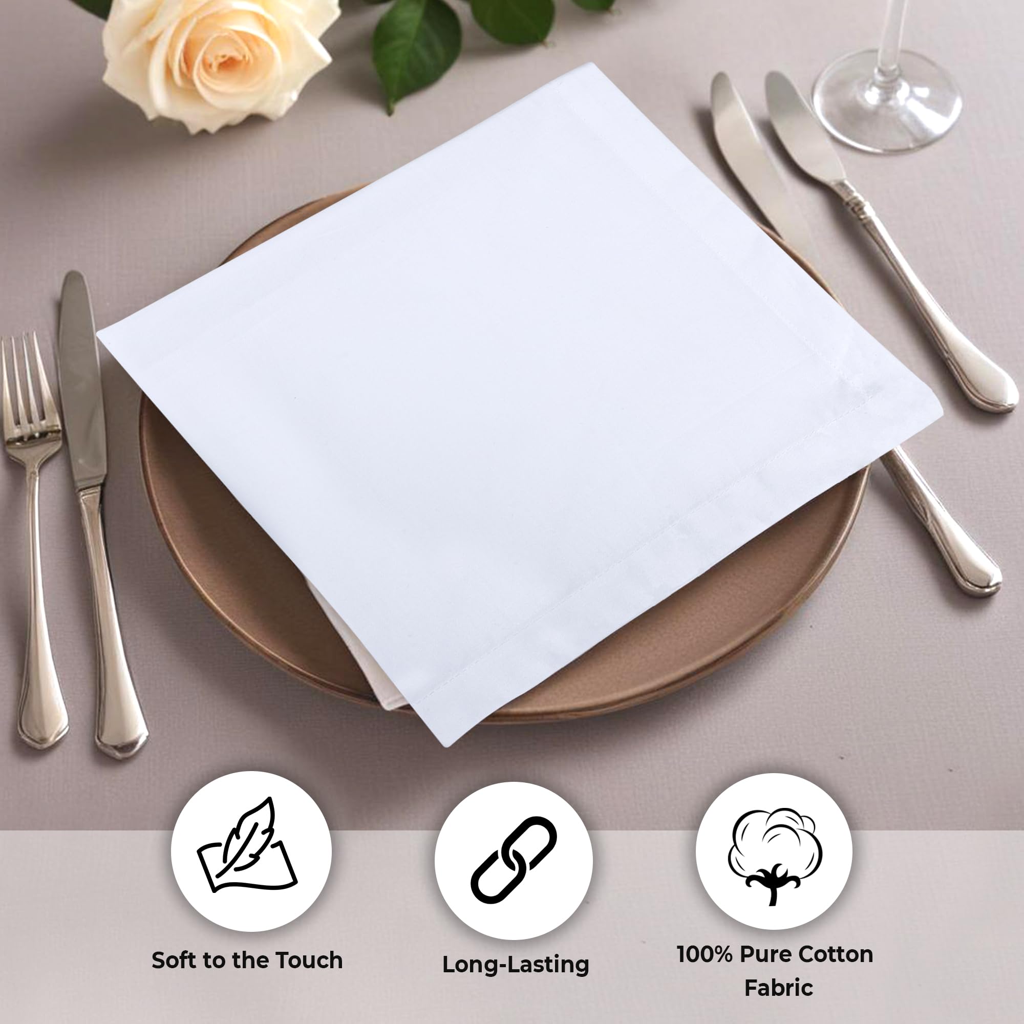 Urban Villa machine-washable napkins for easy care and reusability