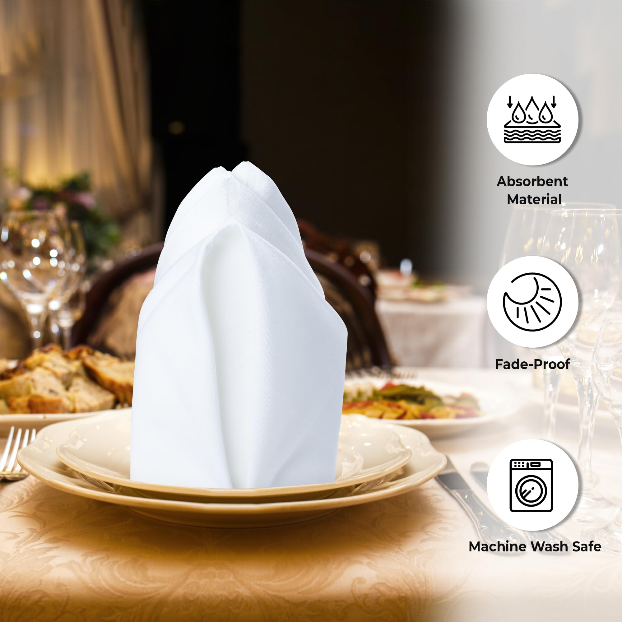 Urban Villa napkin folding ideas for elegant table presentations at events
