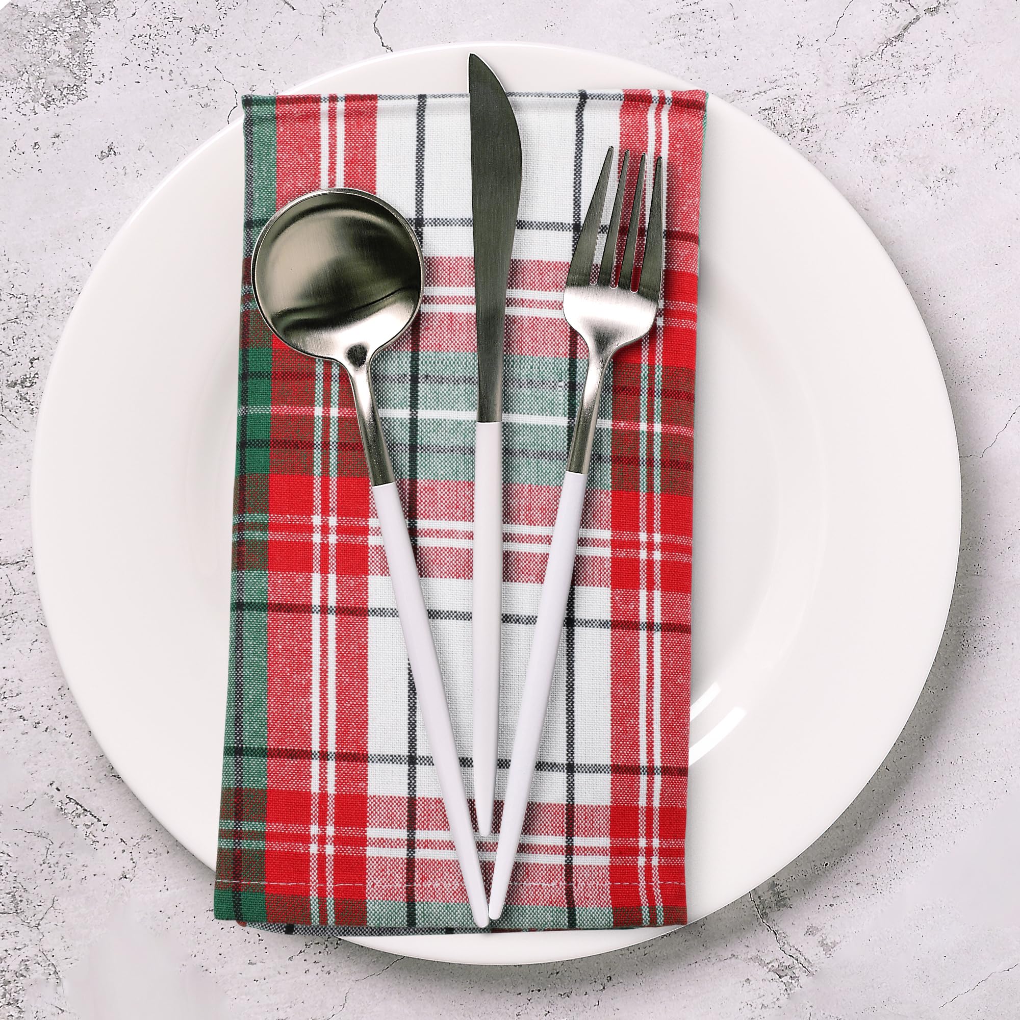 Eco-friendly cotton napkins offering a sustainable, reusable dining option.