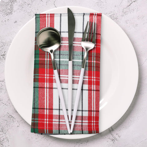 Eco-friendly cotton napkins offering a sustainable, reusable dining option.