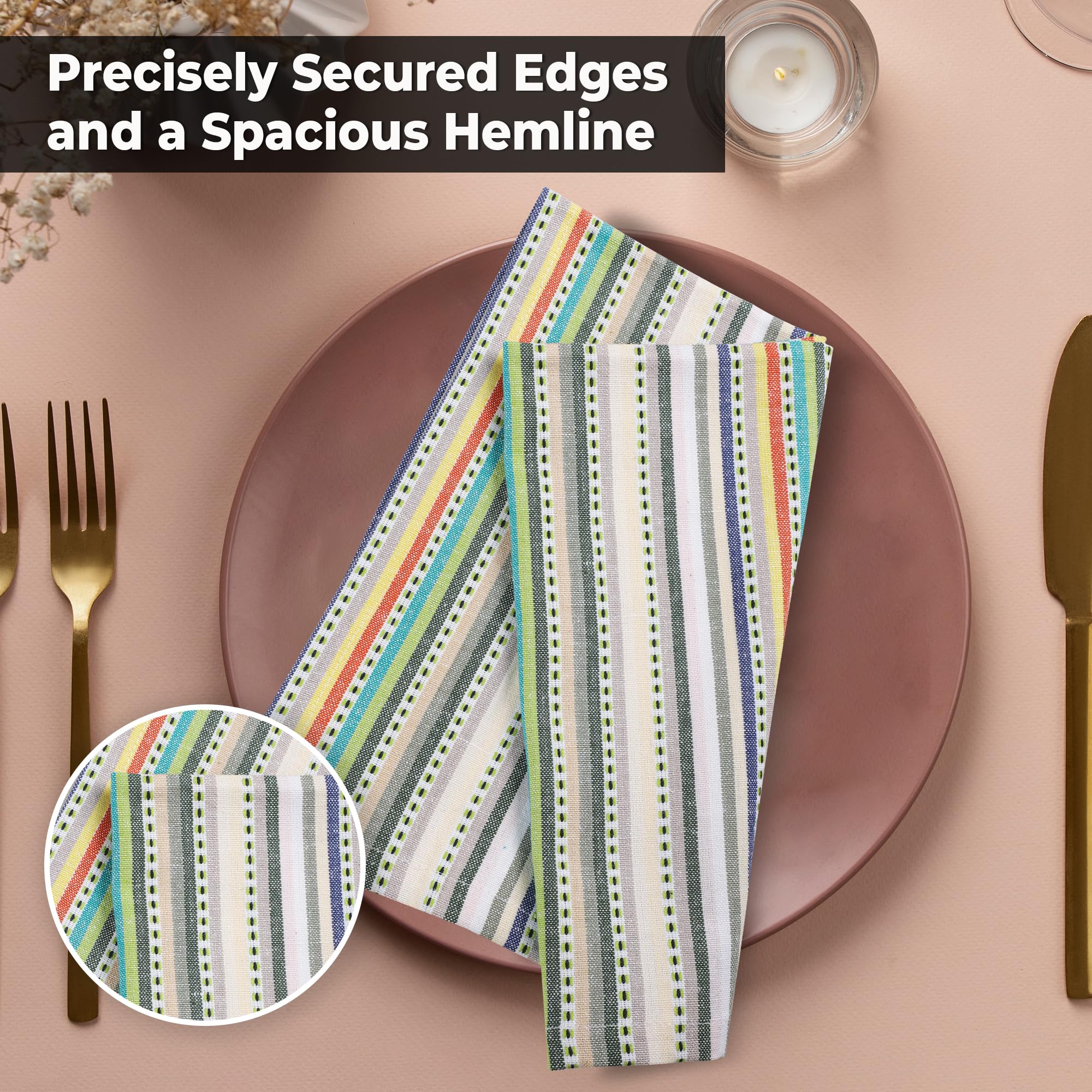 Urban Villa napkins ideal for hotels and weddings, durable for repeated use.