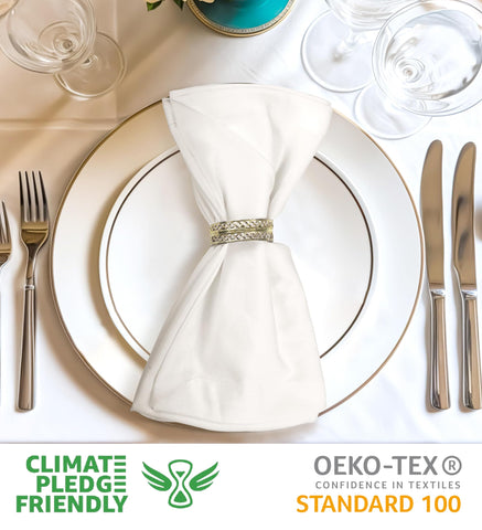 Napkins folded elegantly by Urban Villa for stylish table presentation.