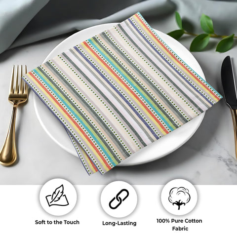 Urban Villa napkins machine washable design for simple cleaning and reuse.