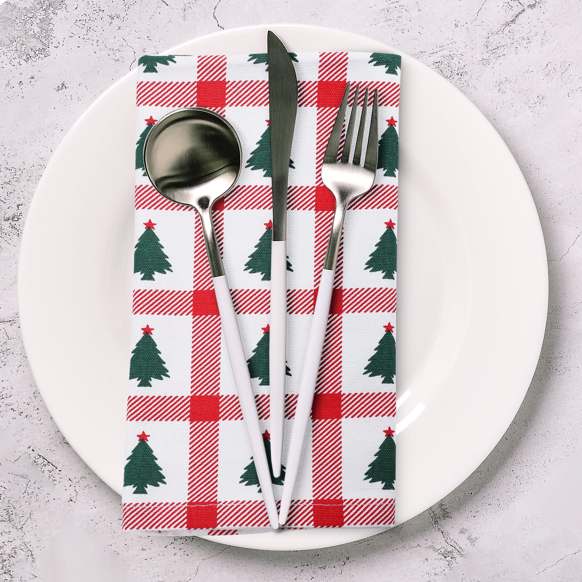 Urban Villa Tree Print napkins packaging and twelve-piece set