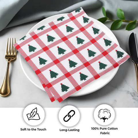 Urban Villa Tree Print napkins used in a restaurant setting for service