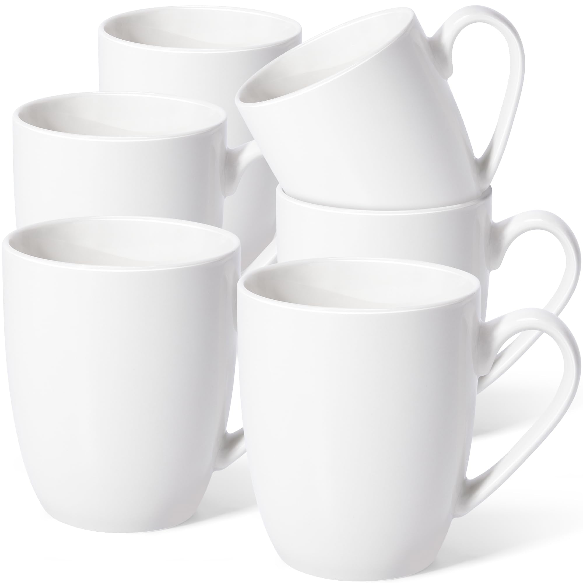 Urbanstrive 16oz white mug set front view for home and office use.