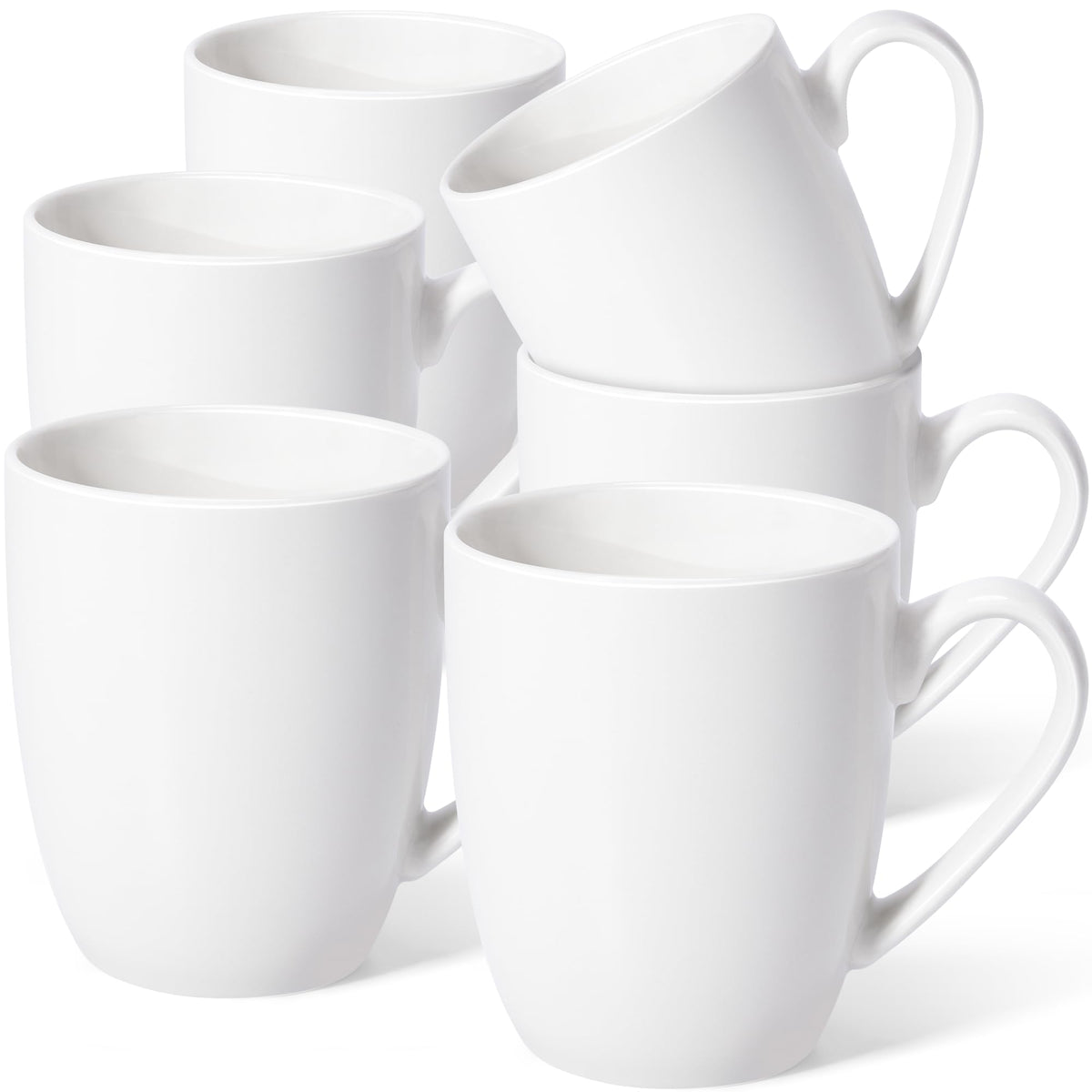 Urbanstrive 16oz white mug set front view for home and office use.