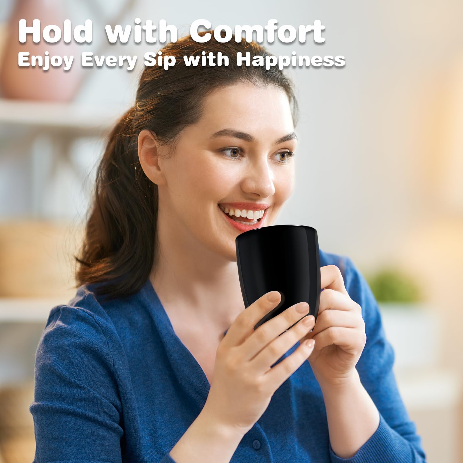 Urbanstrive dishwasher-safe mug simplifies cleaning after busy mornings.