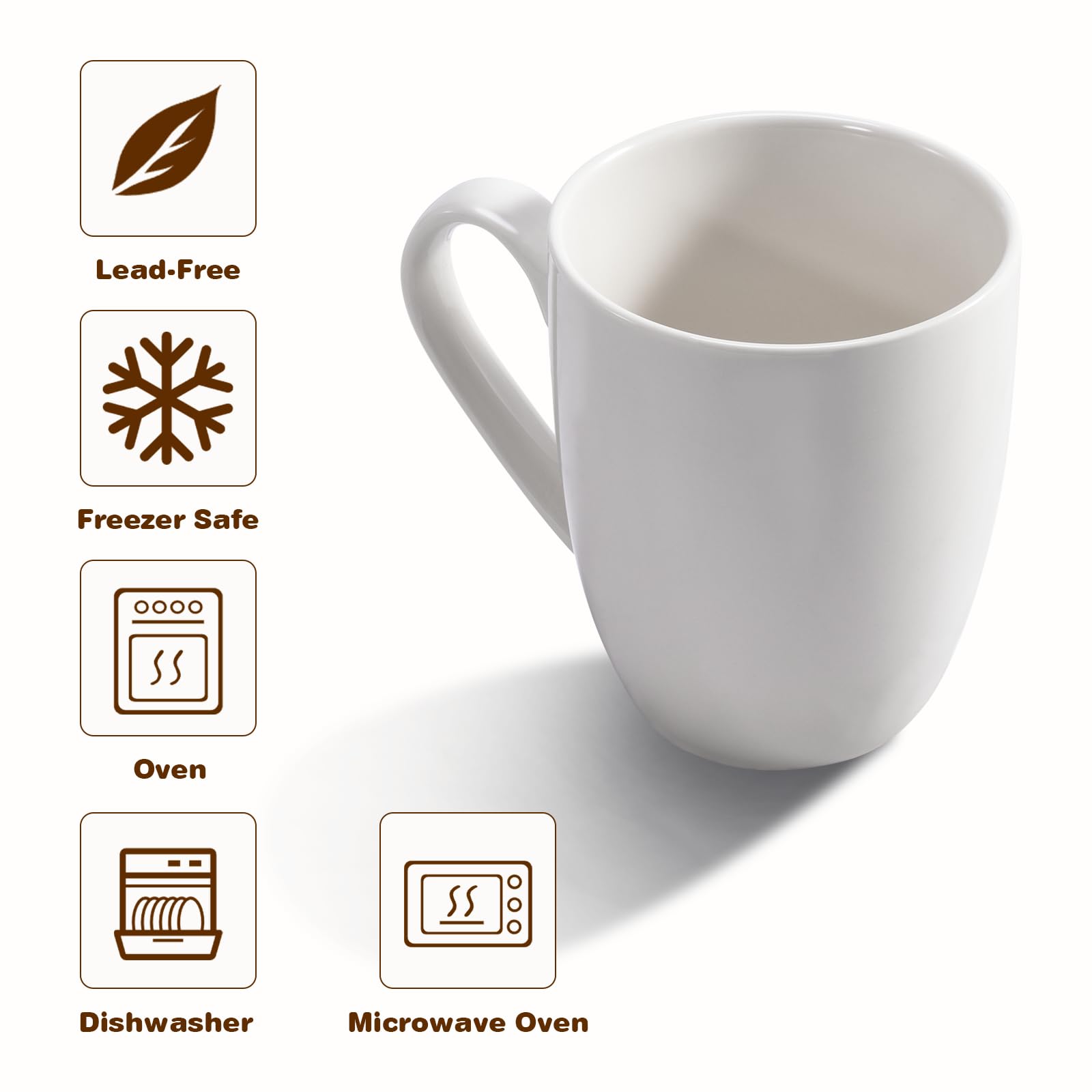 Urbanstrive mug handle close-up, ergonomic grip supports latte, tea, or espresso.